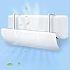 QIANDUODUO Deflector para aire acondicionado, ajustable, parabrisas para aire acondicionado, escudo frío/caliente, deflector para aire acondicionado universal para casa/oficina, ancianos, bebés,