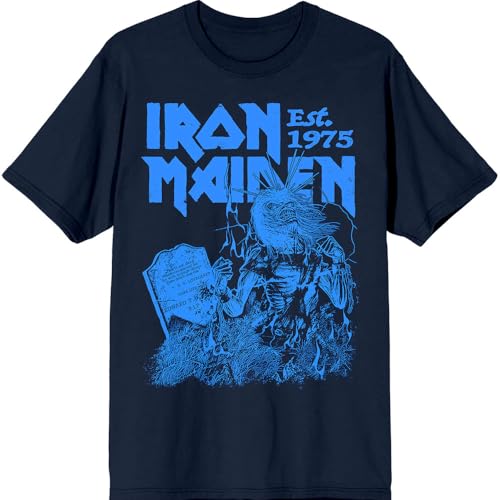 Iron Maiden Est 1975 Life After Death Stamp T Shirt Size L