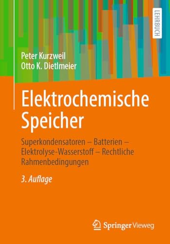 Elektrochemische Speicher: Superkondensatoren – Batterien – Elektrolyse-Wasserstoff – Rechtliche Rahmenbedingungen