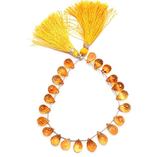 Citrine AAA perles briolette en larme pour création de bijoux haut de gamme