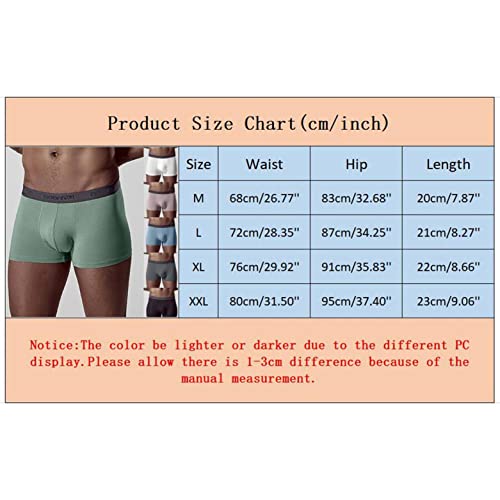 Boxershorts voor heren, katoenen onderbroek, basic boxerbroek, herenondergoed, broekje, sneldrogend, ademend, U-convexe… - Afbeelding 7