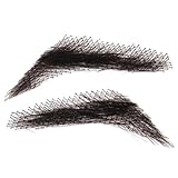 Falsche echte Augenbrauen, künstliche Augenbrauen für Männer, 1 Paar handgefertigte und wiederverwendbare Spitzen-Augenbrauen, atmungsaktive Augenbrauenverlängerung für natürlich
