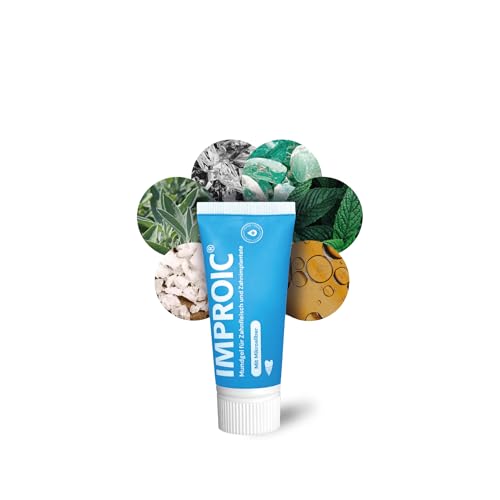 Gel oral Improic contra la inflamación de las encías (20 ml) | Con microplata médica y principios activos naturales | Protección eficaz para encías, dientes e implantes