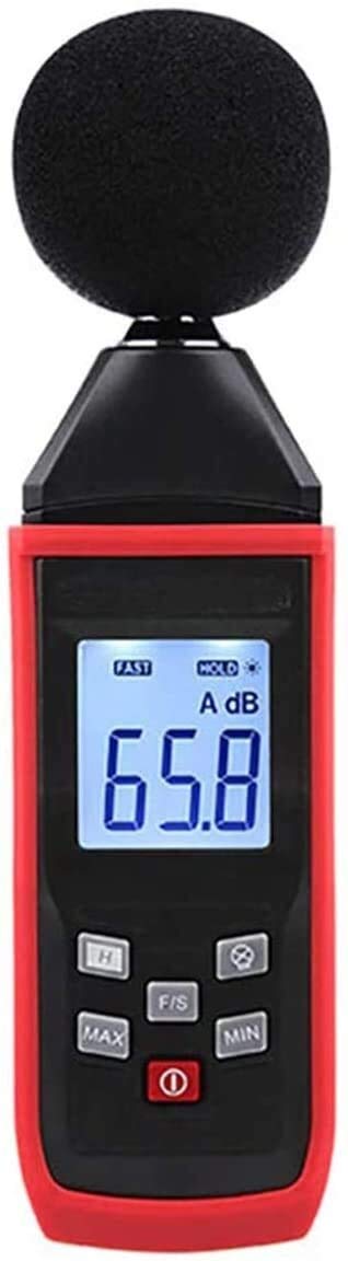 Compteur de bruit RJJ mini décibelmètre numérique 30 à 130 dB LCD rétroéclairé