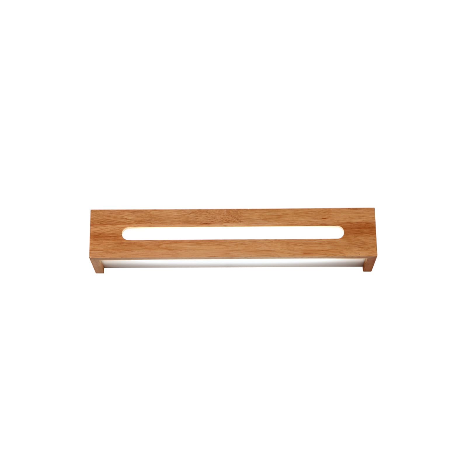 Applique Japonaise en chêne massif LED dimmable pour miroir haut de gamme