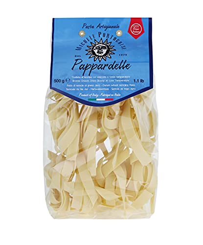 Michele Portoghese Nidi Pappardelle Nudeln, Papardelle Pasta, breit, Italien, Hartweizengriess, 500 g Cover