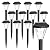 GIGALUMI 12 Pack Solar Lights Outdoor Waterproof,New Upgraded Light for Outside,Solar Garden Lights,Pathway Outdoor Light for Patio,Lawn,Yard and Landscape