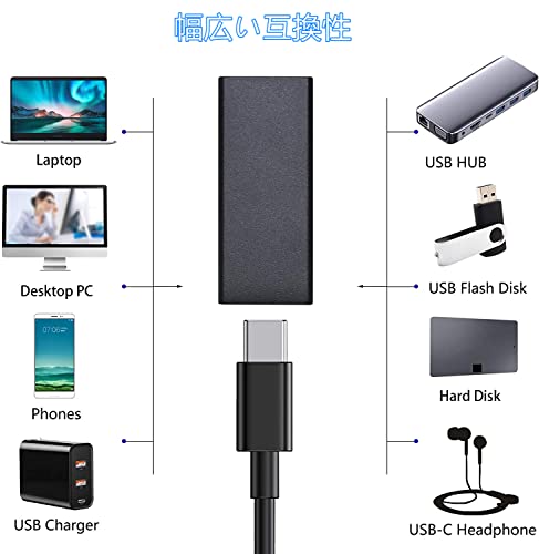 YFFSFDC USB-C メス to USB-A メス 変換アダプタ Type-C メス - Type-A メス 中継アダプタ USB3.2 Gen2 変換コネクタ 5A急速充電 10Gbps 高速データ転送 タイプC タイプA 3個セット
