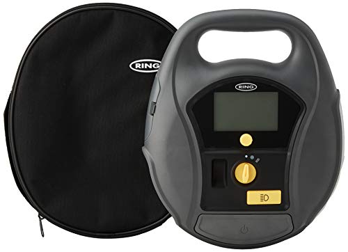 Ring Automotive RTC5000 Gonfleur de pneu numérique 3 en 1 avec pompe à air, Avec lumière LED