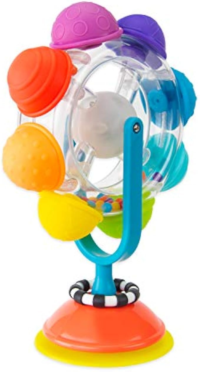 Sassy Light Up Rainbow Wheel Tray Toy, Multi