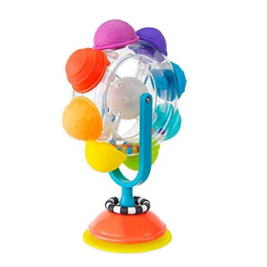 Sassy Light Up Rainbow Wheel Tray Toy, Multi
