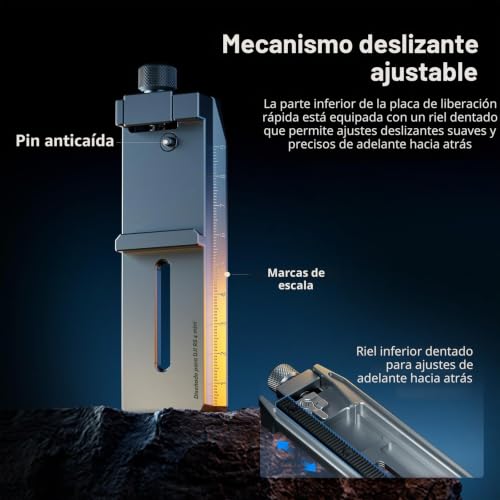 Placa Arca-Swiss para DJI RS 4 Mini SmallRig con diseño anticaídas 6