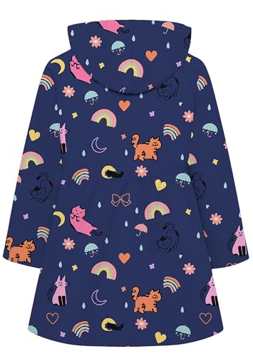 Image of Betusline Girl's Single Breasted Trench Coat Hooded Dress Coat Outerwear, 2-14 Years