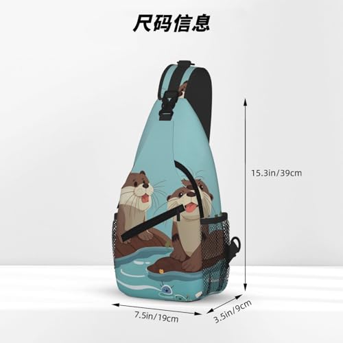 Bolso Otters Sling para Hombre y Mujer para Viaje y Senderismo miniatura 4