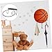 GOOHOCHY 1pcs Wall-Mounted Basketball Display Shelf Sturdy Rack for Soccer and Football Storage Easy to Install Multi-Purpose Holder Hooks Space-Saving Design for Home and Retail Use