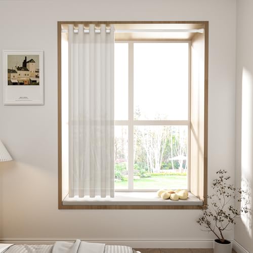 Image of 2 Pack White Tension Curtain Rod 30 to 64 Inch