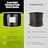 TRUE CABLE Cat6 Direct Burial Outdoor Bulk Ethernet Cable, Shielded F/UTP, 500ft, Black, 23AWG Solid Bare Copper, Heavy Duty Outdoor, Waterproof, UV, 550MHz, PoE++ 100W (4PPoE), ETL Listed #2