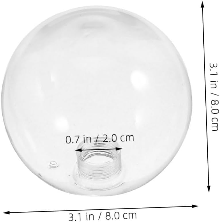 Ciieeo G9 Threaded Glass Light Globe Bulb Cover 2cm Diameter Replacement Lampshade for Ceiling Fixtures for Home and Commercial Use