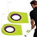Golf Putting Cup – 2 Piece Set, Practice Aid, Training Hole with Flag | Indoor Outdoor Use, Home Patio Lawn Setup, Miniature Target Base, Stable Alignment Platforms for Golf Putting Practice