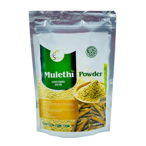 SVATV Poudre De Réglisse | Licorice Powder | Pure Glycyrrhiza Glabra | Mulethi | Yashtimadhu - Taille - 227g Cover