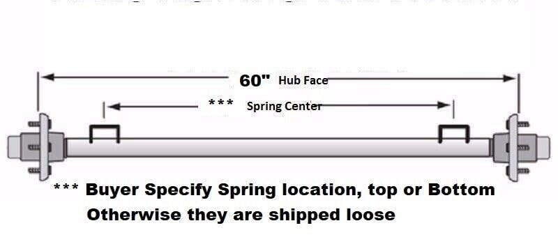 Everything for trailers, RVs and trucks and more - New 2000# For Axle For Beam 60