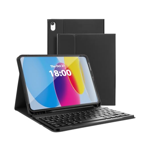 Funda de teclado desmontable para iPad 11 2025 con visión multiángulo ajustable