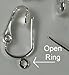 12 Pair Silver Plated Clip on Earring Findings Pierced Look with Easy Open Loop for Easy Converting from Standard Ear Wires