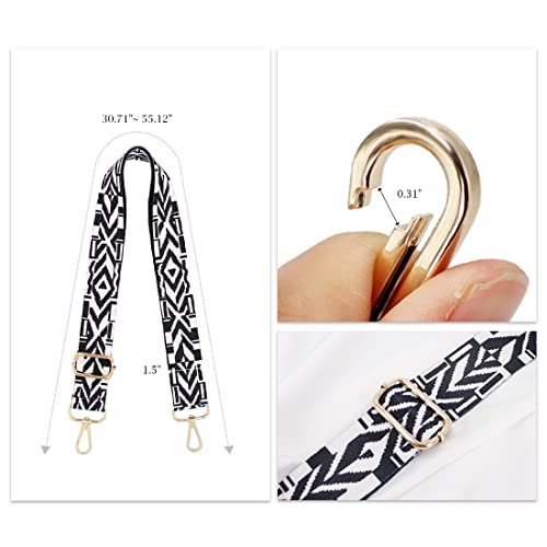 Image of TANOSII Wide Purse Strap Adjustable Replacement Shoulder Crossbody Strap Handbag Strap