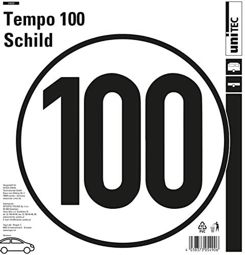 Aufkleber Geschwindigkeitsschild 30 Km/h – Selbstklebend, 20 Cm Durchmesser, Wetterfest Mit UV-Schutz Für Innen & Außen