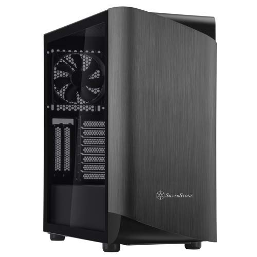 SilverStone TechnologySETA A1 Titanium on Black Premium ATX/Micro-ATX Case with Temperd Glass - SEA1TB-G