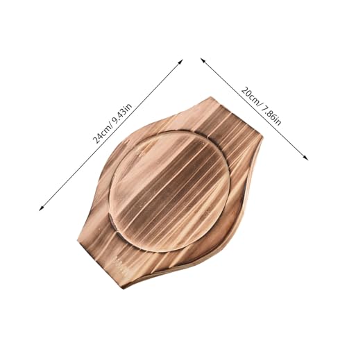 2 Agarraderas de madera marrón resistentes a altas temperaturas 8