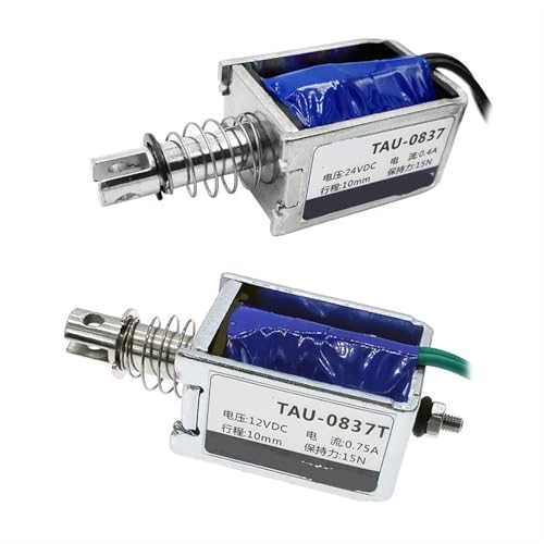 Électroaimant solénoïde U0837 DC 12V 24V aimant de traction poussée 10mm 2kg - 2