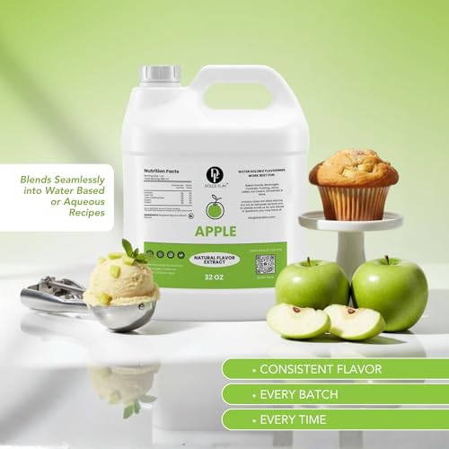 Image of Dolce Flav Natural Apple Flavoring Concentrate | Water Soluble | 32 Fl Oz
