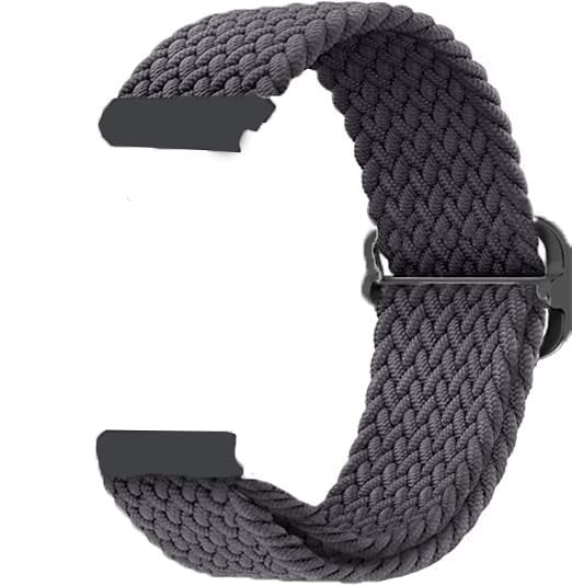 ARTMU� Nylon Elastic Solo Loop Braided Watch Band Compatible for Huawei Watch GT Pro 46mm, 22mm Adjustable Buckle, Stretchy Wristband for Men/Women (Grey) (B0BR791L6K) Amazon Price History, Amazon Price Tracker