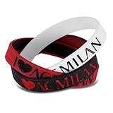  A.C. Milan TRIS BRACCIALI SILICONE JUNIOR MILAN PRODOTTO UFFICIALE IDEA REGALO