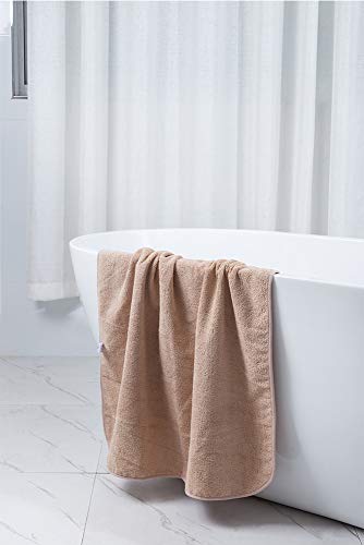 Puomue Microfiber Bath Towels – Super Absorbent, Soft, Fast Drying And Oversized Bath Lines - 2 Pack (30 X 60 Inch) - Multipurpose For Travel, Sports, Spa, Camel #TOP4