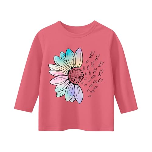 sfdgfhyf Children and Girls Casual Solid Color Round Neck Seven Cuff T Shirt Top 3 13 Years Big Girls Outfits2