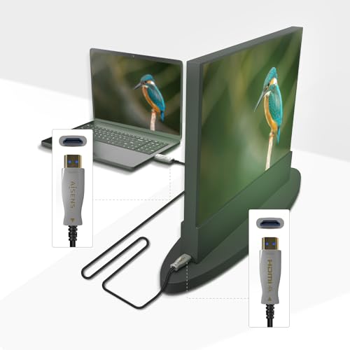 Aisens - A148-0697 - Cavo Hdmi V2.0 Aoc Premium Alta Velocità/Hec 4K@60Hz 4:4 18Gbps, A/M-A/M, Nero, 70M - 3