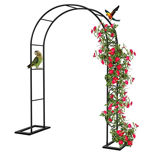 Arche de mariage en treillis pour décoration de fête noire 2,6m