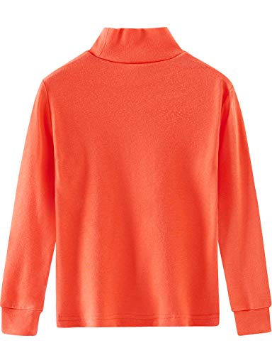 Image of Spring&Gege Little & Big Kids Soft Cotton Long Sleeve Mock Turtleneck Shirts