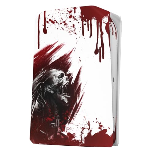 eXtremeRate eXcover Blood Zombie Top Bottom Cover Compatible with ps5 Console Disc Edition, Replacement Faceplate Backplate Shell Skin Compatible with ps5 Disc Version Console by eXtremeRate - Used condition - Image 3