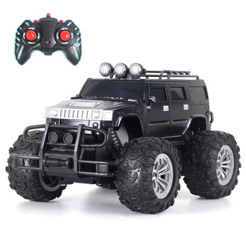 Lifelong Cuppy Remote Control Car for Kids | 2.4GHz High-Speed RC Truck with Turbo Mode, LED Headlights, Type-C Rechargeable Battery, Anti-Skid Tyres, BIS Certified, 40cm Monster SUV (LLCORC01)