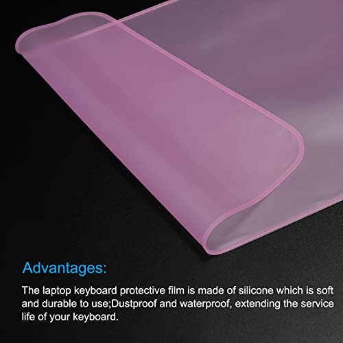 PATIKIL Universal Silicone Keyboard Protector Skin for 13.3"-14" Laptop Notebook 12.5 x 5.2 Inch Pink Ultra Thin Keyboard Cover Keyboard Protective Film 5Pcs - Image 4