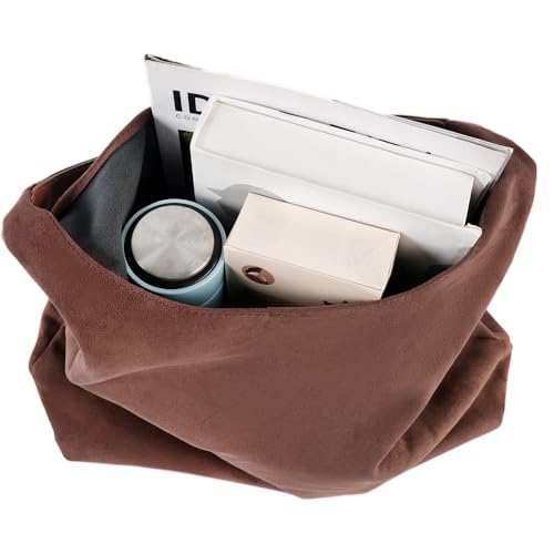Image of Hobo Bag for Women Tote Bag Brown Suede