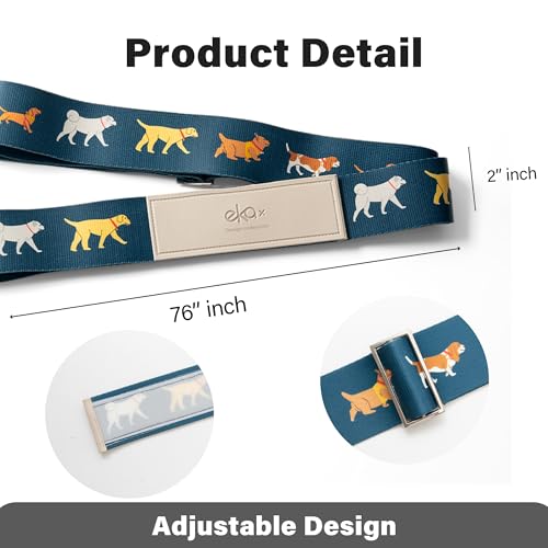 Luggage Straps for Suitcases, Adjustable Luggage Elastic Belt, Travel Essentials for Airport,Station,Vibrant Designs, Puppy4