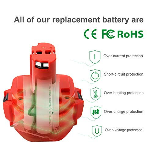 Shentec 12V 3.5Ah Ni-MH Batteria per Makita PA12