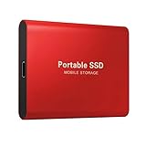 SWZEC Portable 128TB SSD Mobile Storage (Red)