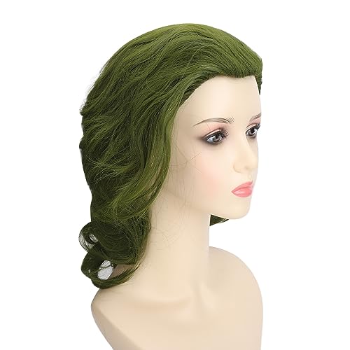 Joker Cosplay Wig Anime Character Wig Mixed Green Short Curly Wig, Arthur Fleck Wig for Masquerade Anime Dress Up Daily Wear