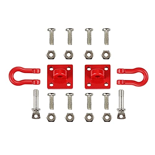 Amogot Rc Trailer Chain Hook Tow Rope Winch Shackles For 1/10 Rc Crawler Trx4 Axial Scx10 90046 Wraith 90081 Tamiya D90 Tf2 Cc01 Truck Rc Decor Parts #TOP2