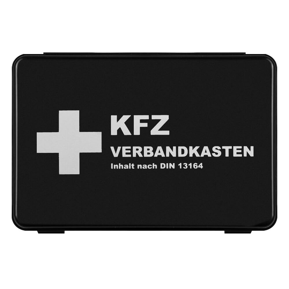Sparset: 30 x KFZ-Verbandkasten DIN 13164, schwarz, 2 Jahre haltbar, Art.-Nr. 611548 | Verbandskasten | Notfallkoffer | Erste Hilfe Kasten